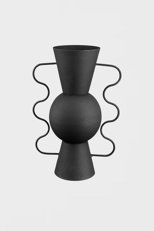 Голяма ваза от метал Arco, 28см