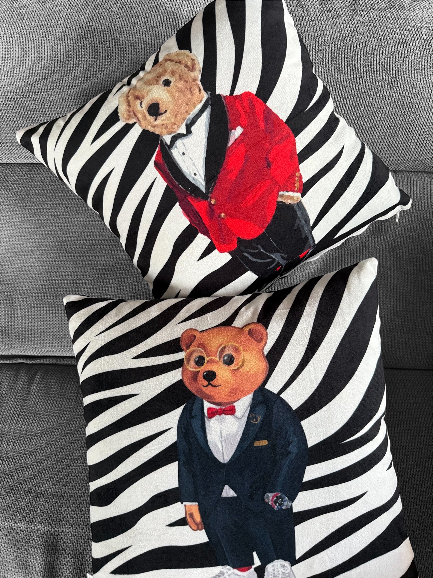 Декоративна калъфка от кадифе Teddy Red