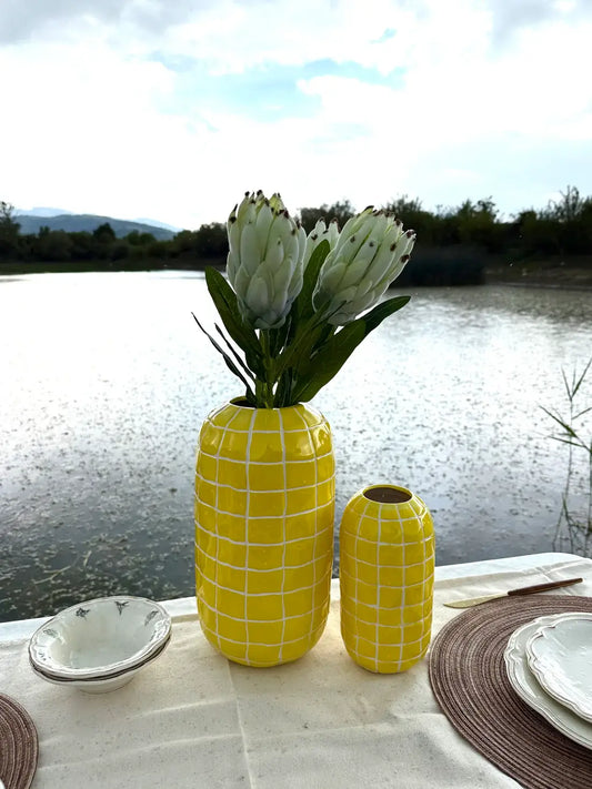 Изкуствено цвете Protea, 52см