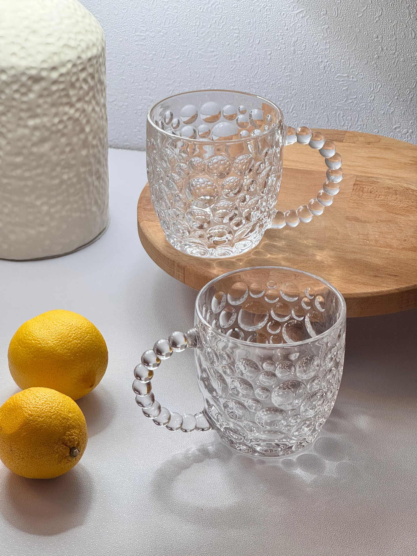 Голяма стъклена чаша с дръжка Olsa, 340мл