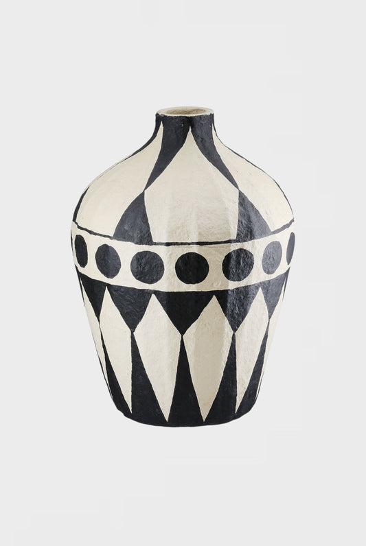 Голяма ваза от папиемаше Materia, 26см