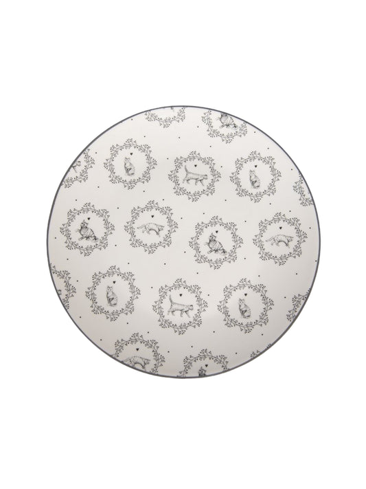 Средно голяма чиния от порцелан Kitty, 20см