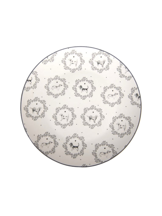 Средно голяма чиния от порцелан Doggy, 20см