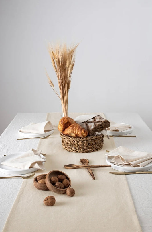 Тишлайфер от лен и памук Sabbia, 150см