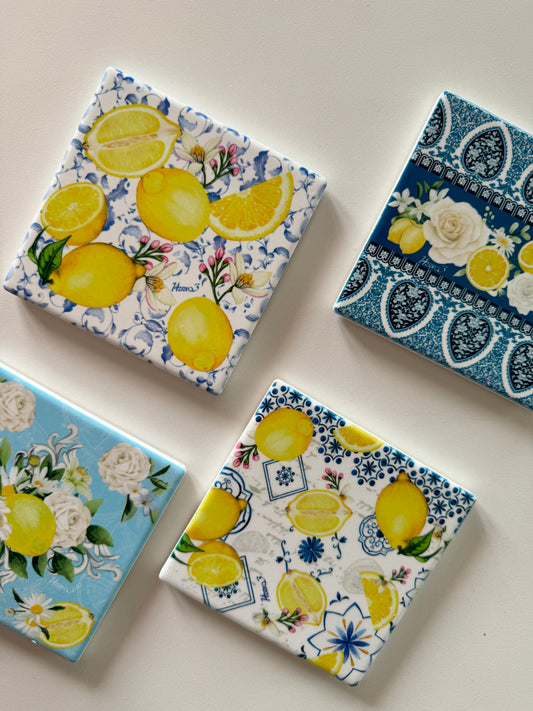 4 броя подложки за чаши от керамика Gul