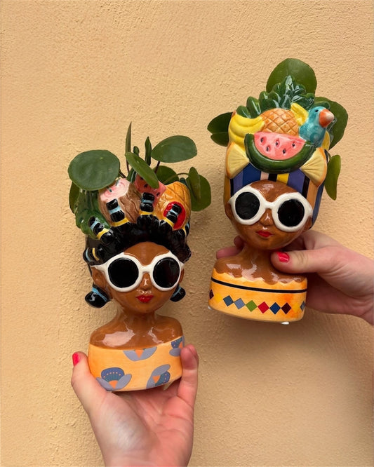 Ваза / саксия от керамика, Anasstassia, 20см