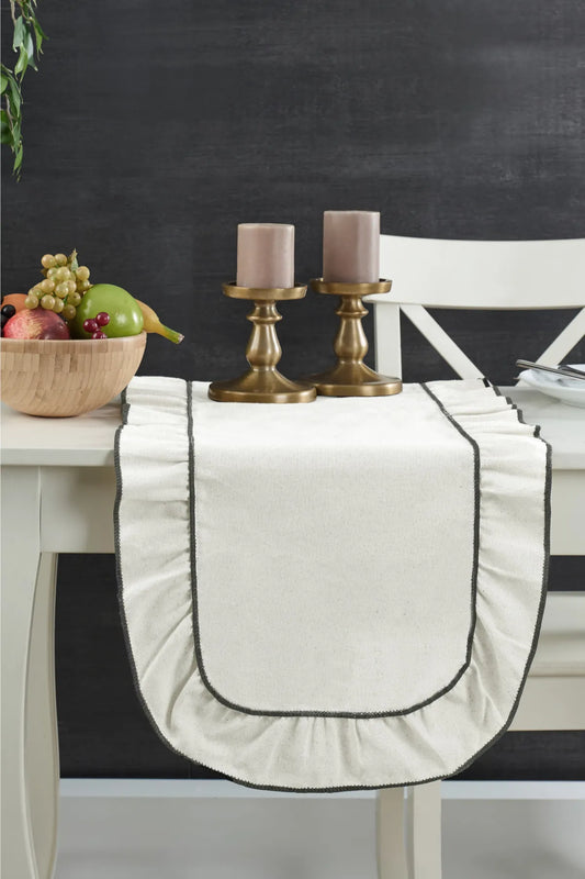 Тишлайфер от памук с волани Black Edge, 110см