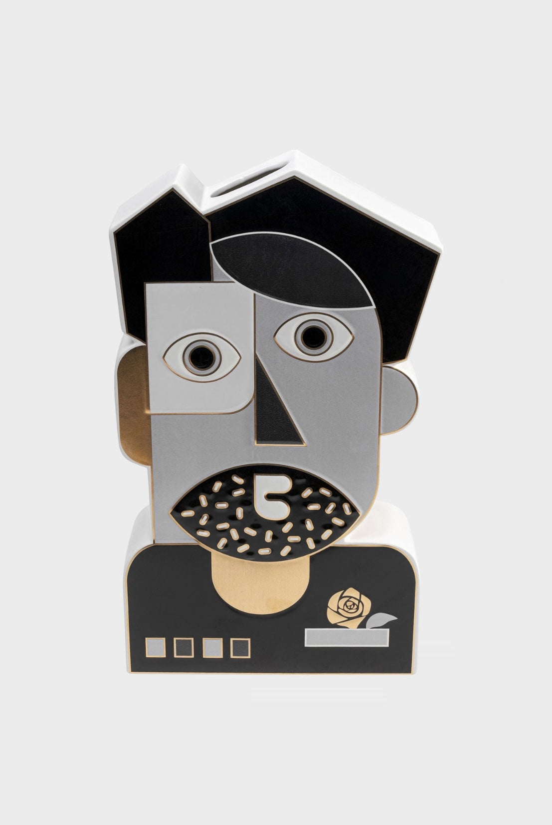 Много голяма ваза Abstract Gentleman, 43см