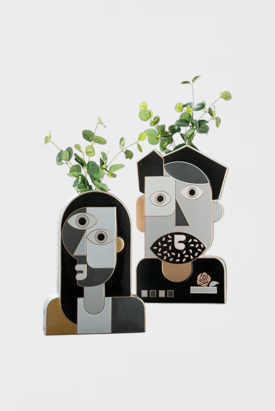 Много голяма ваза Abstract Gentleman, 43см