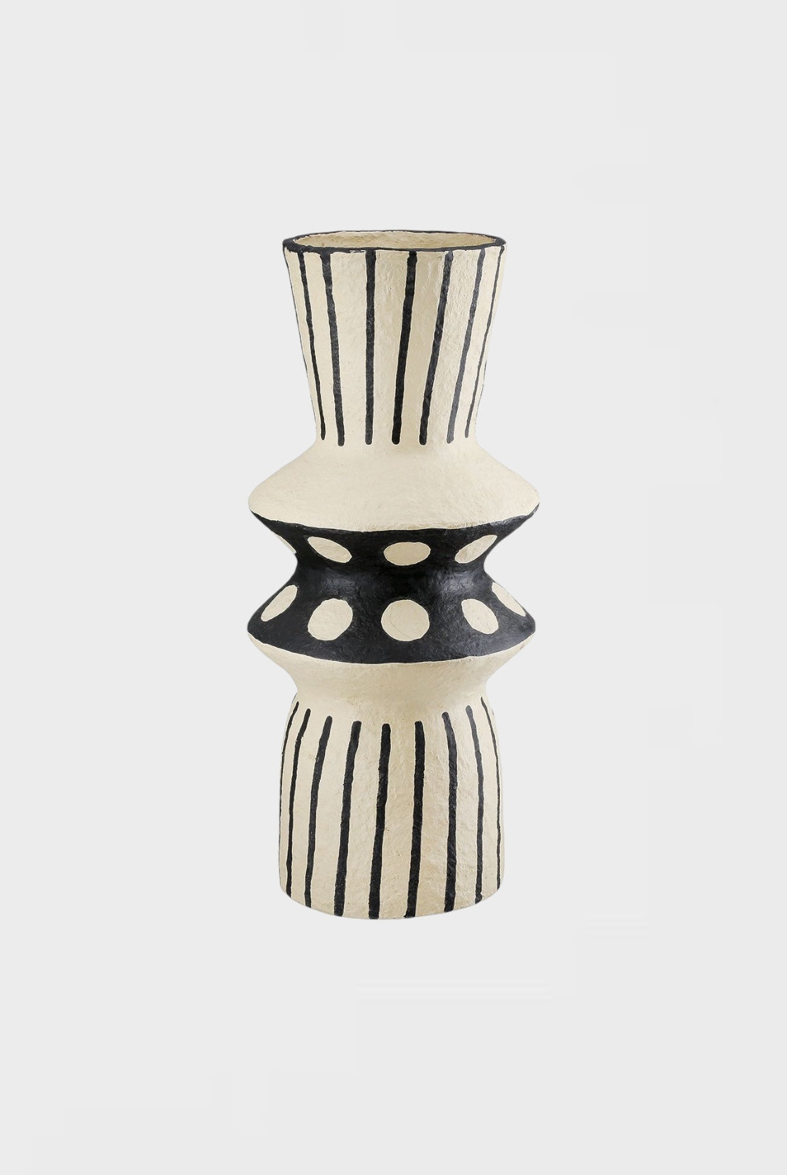 Голяма ваза от папиемаше Materia Dot, 28см