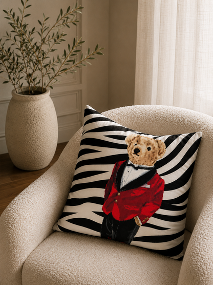 Декоративна калъфка от кадифе Teddy Red