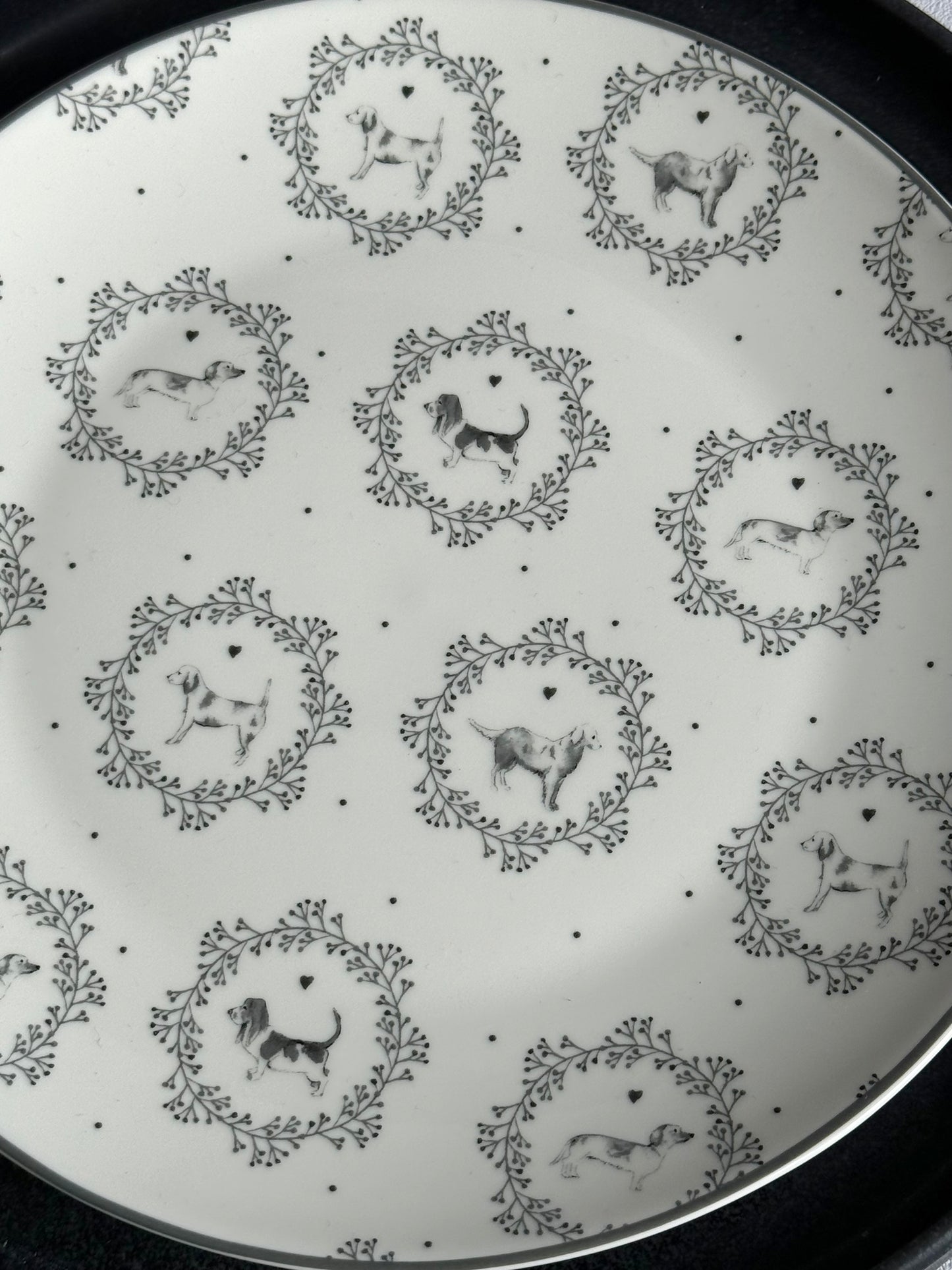 Средно голяма чиния от порцелан Doggy, 20см