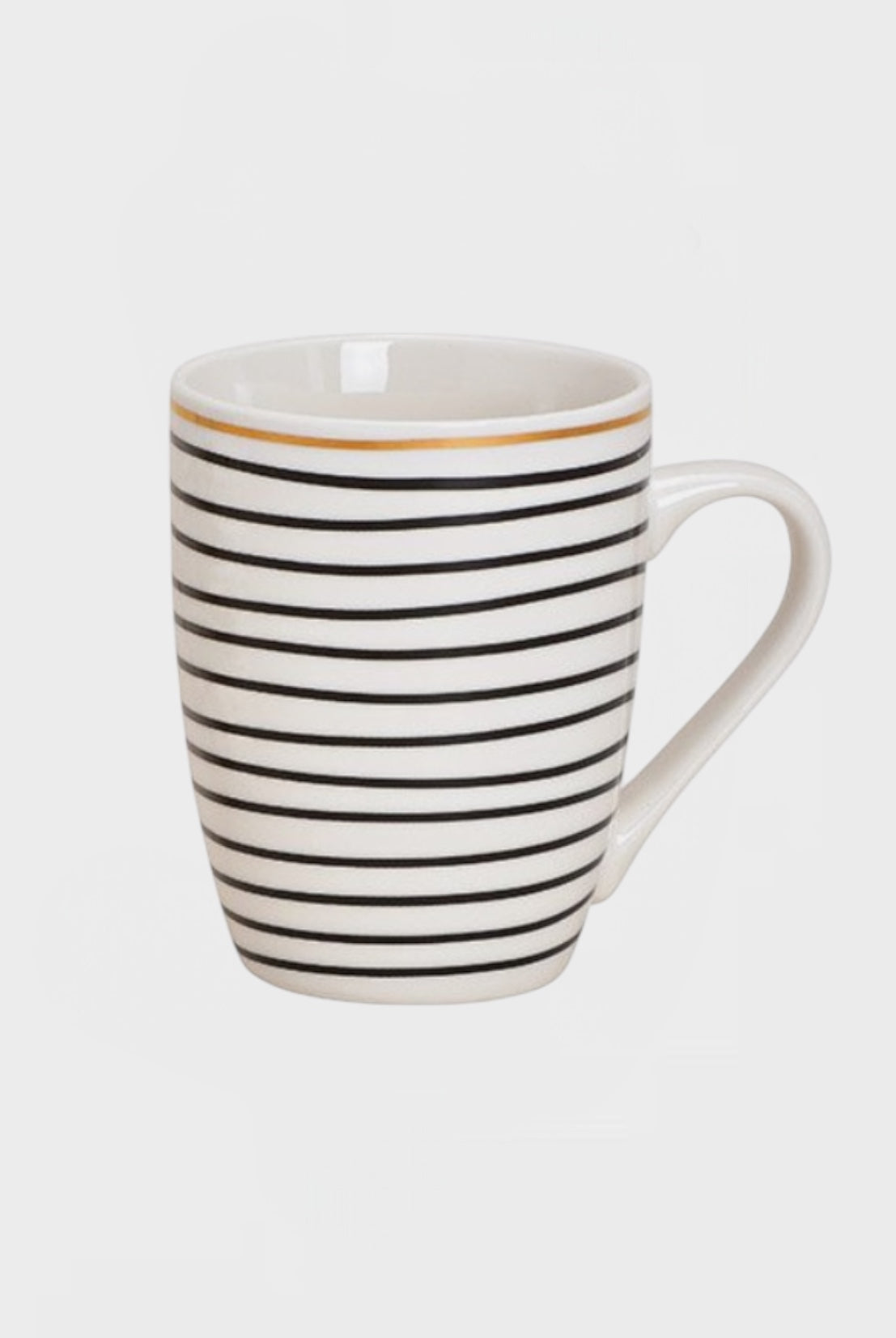 Чаша с дръжка от порцелан Celeste Stripes, 340мл