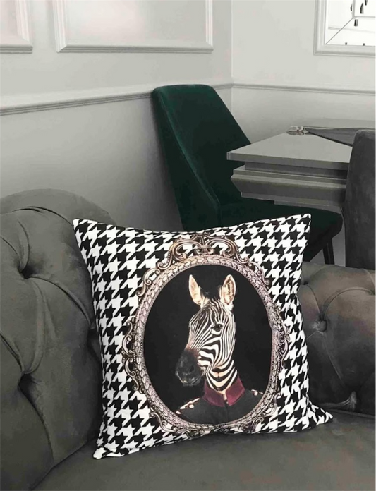 Декоративна калъфка от кадифе Zebra