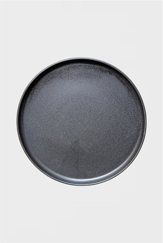 Средно голяма чиния от порцеланова каменина Black Stone S, 22см