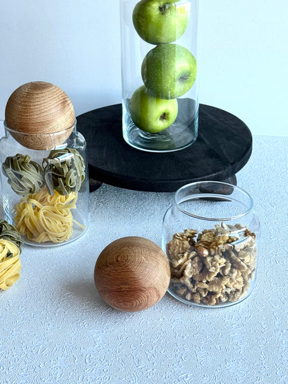 3 броя стъклени буркани за съхранение Soray