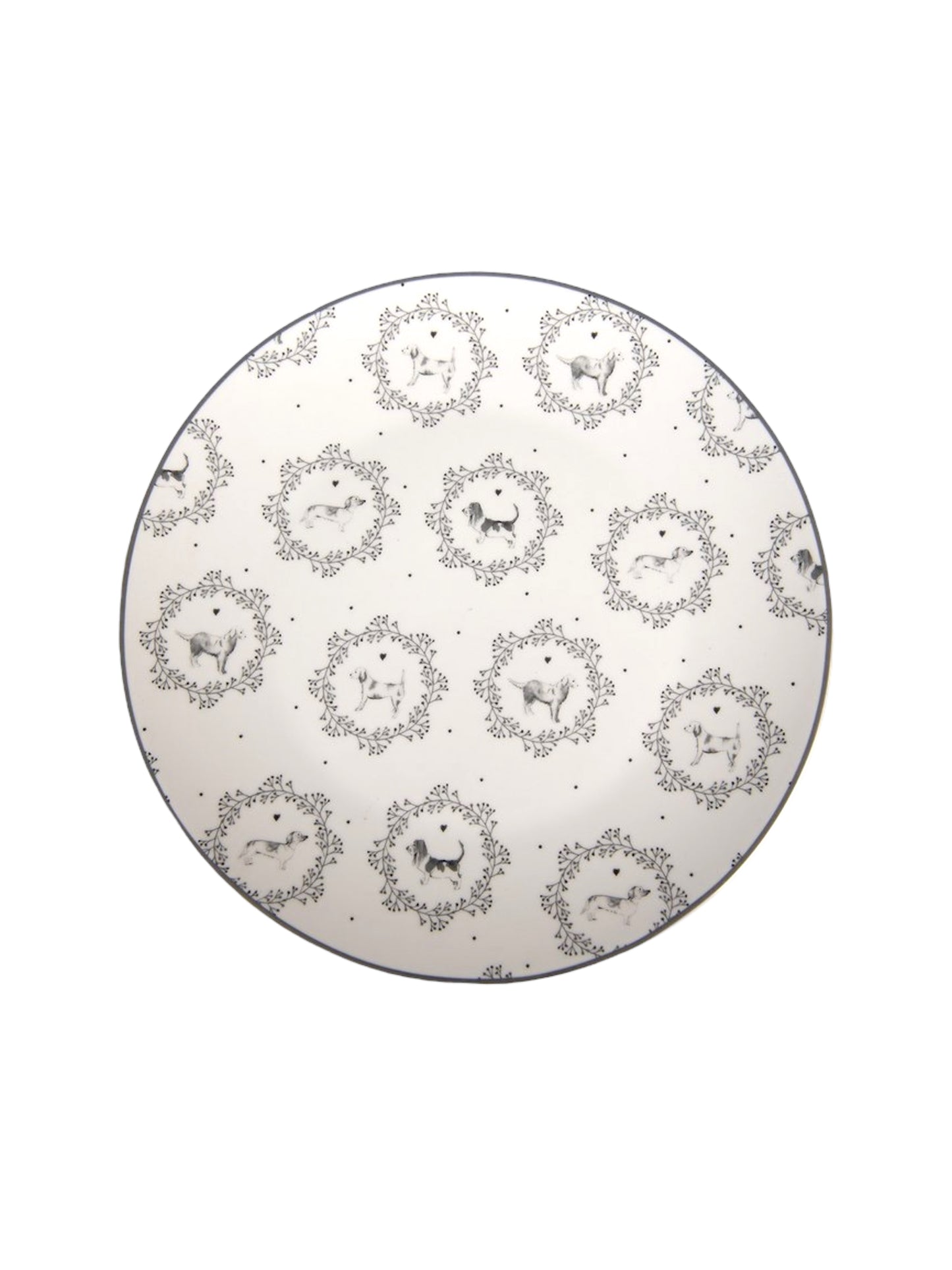 Средно голяма чиния от порцелан Doggy, 20см