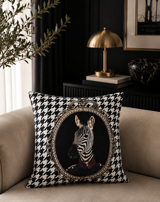 Декоративна калъфка от кадифе Zebra
