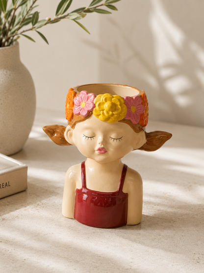 Малка ваза / саксия от керамика Florabella, 16см
