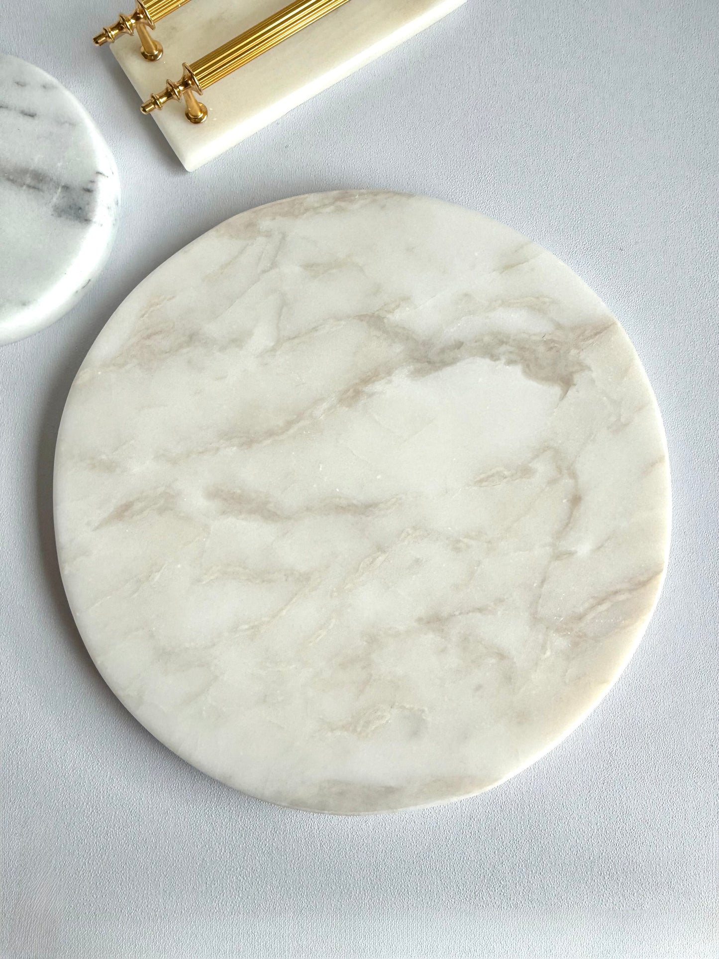 Кръгъл поднос от мрамор Marley, 30см
