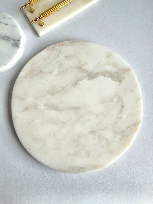 Кръгъл поднос от мрамор Marley, 30см