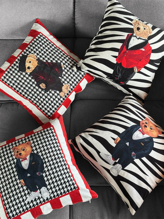 Декоративна калъфка от кадифе Teddy Red