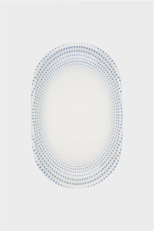 Голямо плато от порцелан Blue Dots, 33см