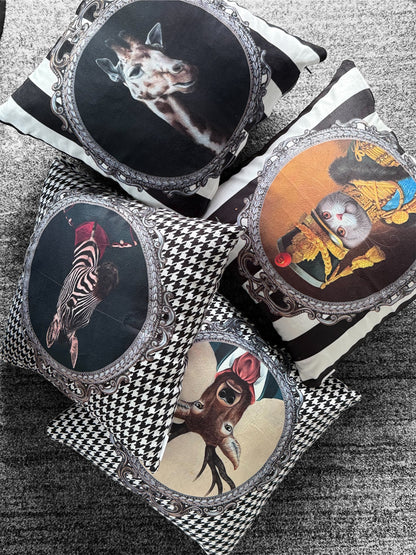 Декоратифна калъфка от кадифе Giraffe